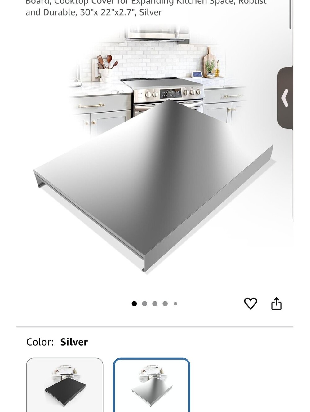 Stainless Steel Gas Stove Top Cover,